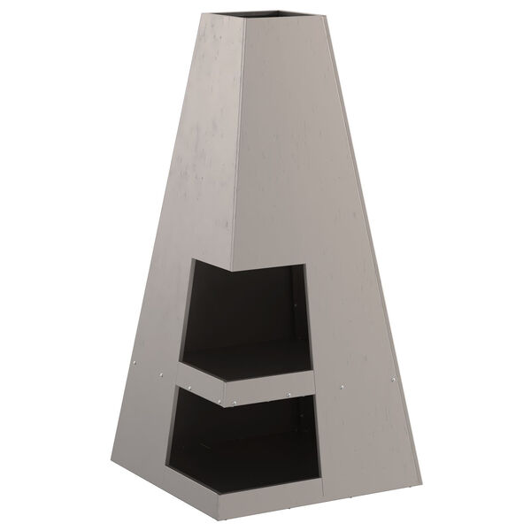 vidaXL Kamin Smeđa 50 x 50 x 100 cm Čelik