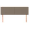 vidaXL Uzglavlja 2 kom smeđesiva 72 x 5 x 78/88 cm od tkanine