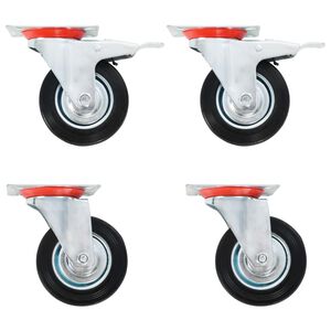 vidaXL Okretni kotačići 4 kom 100 mm