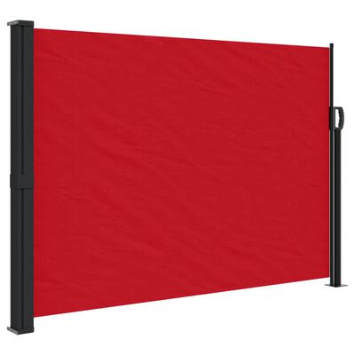vidaXL Uvlačiva bočna tenda 140 x 600 cm crvena