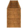 vidaXL Povišena vrtna gredica 385x50x69 cm Corten čelik