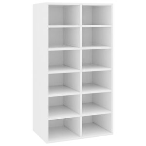 vidaXL Stalak za cipele bijeli 54 x 34 x 100,5 cm konstruirano drvo