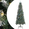 vidaXL Umjetno božićno drvce Zelena 240 cm PVC, plastika i čelik