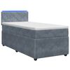 vidaXL Boxspring krevet s madracem Tamnosiva 80 x 200 cm Bar&scaron;un
