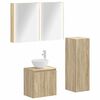 vidaXL Set namje&scaron;taja za kupaonicu 4 pcs Hrast sonoma