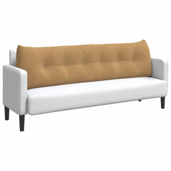 vidaXL Jastuk za leđa Smeđa 180 x 24 x 50 cm Bar&scaron;un