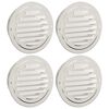 vidaXL Pokrov ventilacije 4 kom. Srebrno 125 mm Nehrđajući čelik