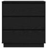 vidaXL Noćni ormar Crni hrast 71 x 34,5 x 75 cm Konstruirano drvo