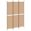 vidaXL 3-panelni pregradni zid Bež 150 x 220 cm Tkanina
