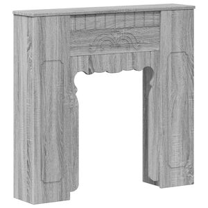 vidaXL Okvir za kamin Siva Sonoma 93 x 20 x 89 cm Konstruirano drvo