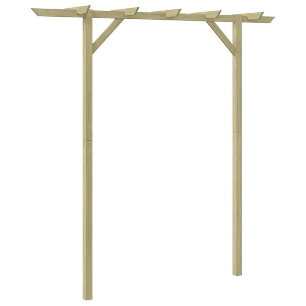 vidaXL Vrtna pergola 205 x 40 x 203 cm drvena