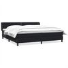 vidaXL Box Spring krevet s madracima crni 180x210 cm samt