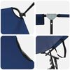 vidaXL Sklopiva ležaljka za sunčanje 2 pcs Plava 56 x 190 x 81cm