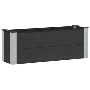vidaXL Povi&scaron;ena vrtna gredica Crna 100 x 30 x 36 cm