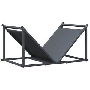 vidaXL Stalak za drva antracit 70x43x34,5 cm hladno valjani čelik