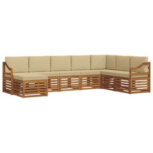 vidaXL Set vanjskih sofa 8 kom. Prirodna i bež