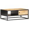 vidaXL Stolić za kavu s izrezbarenim vratima 90x55x36 cm drvo manga