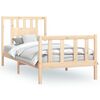 vidaXL Okvir za krevet s uzglavljem od masivne borovine 90 x 200 cm