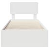 vidaXL Krevetna konstrukcija Bijeli 100 x 200 cm Konstrukcijsko drvo