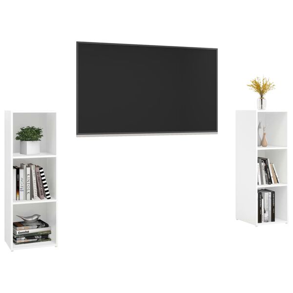 vidaXL TV ormarići 2 kom bijeli 107 x 35 x 37 cm konstruirano drvo