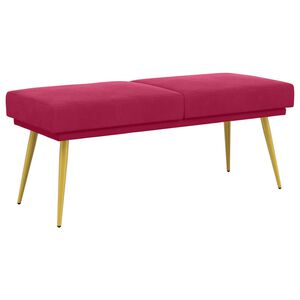 vidaXL Klupa s dvostrukim slojem Vinska crvena 120 x 45 x 46 cm Bar&scaron;un