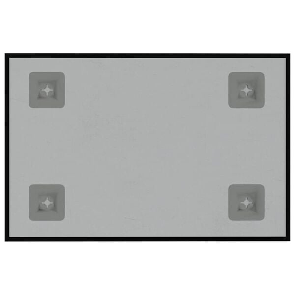 vidaXL Zidna magnetna ploča crna 30 x 20 cm od kaljenog stakla