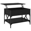 vidaXL Kava Stol Crni hrast 70x50x50cm Konstruirano drvo