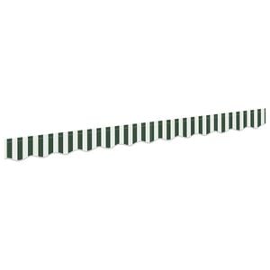 vidaXL Zamjena za rub tende Zelena i bijela 230 x 20 cm Poliester