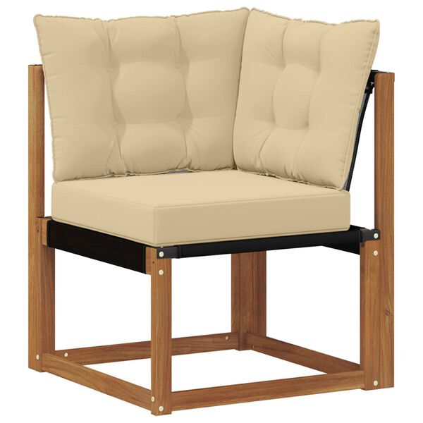 vidaXL Set vanjskih sofa s jastukom 8 pcs Prirodna i bež