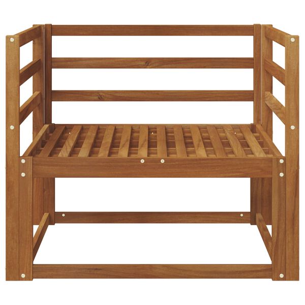 vidaXL Srednja sofa za van Čvrsto drvo akacije Prirodna