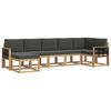 vidaXL Set vanjskih sofa 7 kom. 7-sjedala Bijela i antracit Poliester