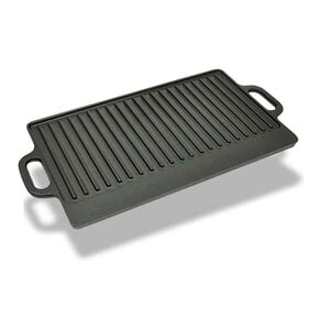 vidaXL Ploča za ro&scaron;tilj od lijevanog željeza reverzibilna 50 x 23 cm