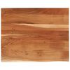 vidaXL Stolna ploča 110x80x3,8 cm pravokutna bagremovo drvo živi rub