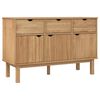 vidaXL Komoda 114 x 43 x 73,5 cm od masivne borovine