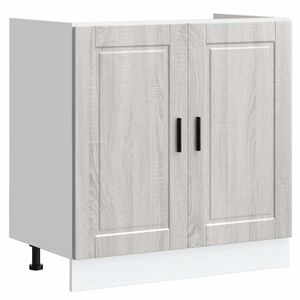 vidaXL Donji ormarić za sudoper Porto siva sonome 80x46x81,5 cm drveni