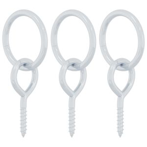 vidaXL Spojni prstenovi s vijcima s u&scaron;icom 3 kom srebrni čelični