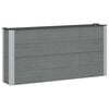 vidaXL Povi&scaron;ena vrtna gredica Siva 150 x 30 x 72 cm alu.