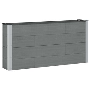 vidaXL Povi&scaron;ena vrtna gredica Siva 150 x 30 x 72 cm