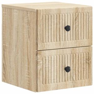 vidaXL Noćni ormarić za montažu na zid Hrast sonoma 33 x 34,5 x 40 cm