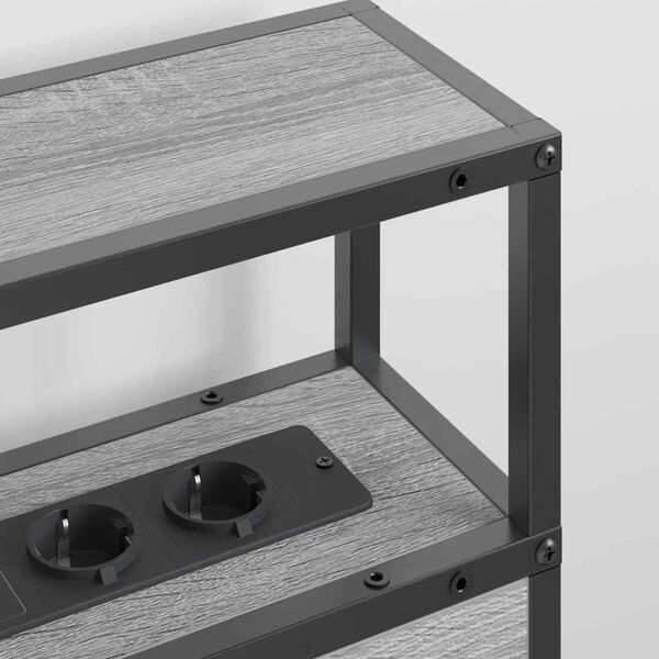 vidaXL Skladi&scaron;no uzglavlje Sivi hrast sonoma 120 cm Konstruirano drvo