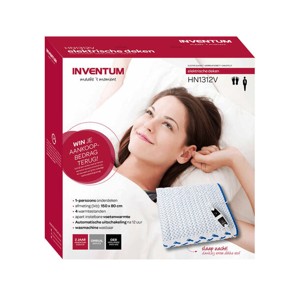 Inventum električni prekrivač 150 x 80 cm bijeli HN1312V