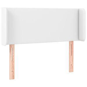 vidaXL Uzglavlje s u&scaron;ima bijelo 83x16x78/88 cm od umjetne kože
