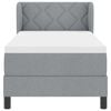 vidaXL Krevet s opruga kutije Svjetlosiva 80 x 200 cm tkanina