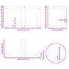 vidaXL Noge za klub stolić T-oblika 2 kom Crne 40x25x(30-31) cm Čelik