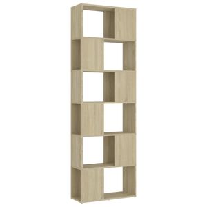 vidaXL Ormarić za knjige / pregrada boja hrasta 60x24x186 cm drvena