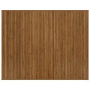 vidaXL Tepih pravokutni smeđi 80 x 100 cm od bambusa