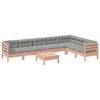 vidaXL 8-dijelni set vrtnih sofa s jastucima masivno drvo duglazije