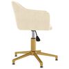 vidaXL Okretna blagovaonska stolica krem bar&scaron;unasta