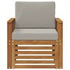 vidaXL Set vanjskih sofa s jastukom Prirodna 71 x 63 x 73 cm