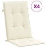 vidaXL Jastuci za vrtne stolice 4 kom krem 120 x 50 x 2 cm od tkanine